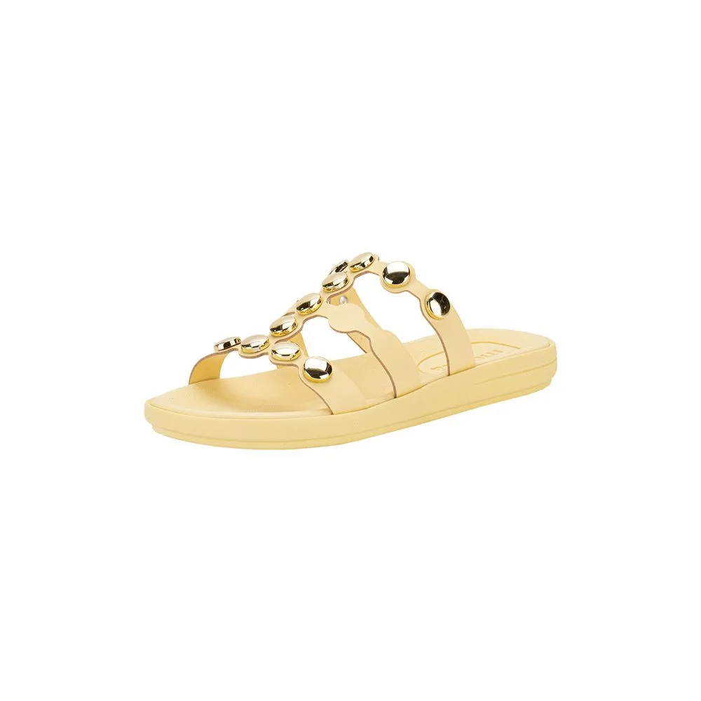Tamanco Feminino Flat Moleca 5525105 AMARELO 34