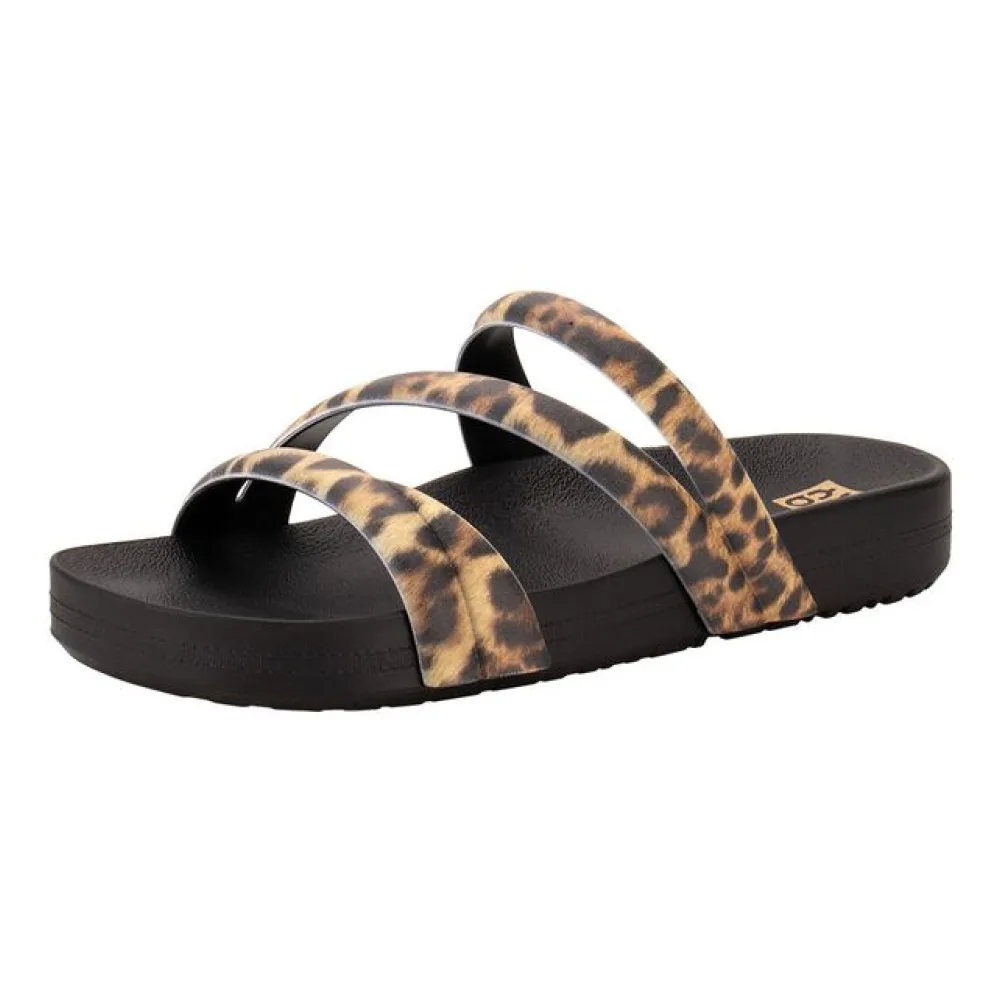Tamanco Feminino Flat Pop Zaxy 19211 ONÇA 33/34