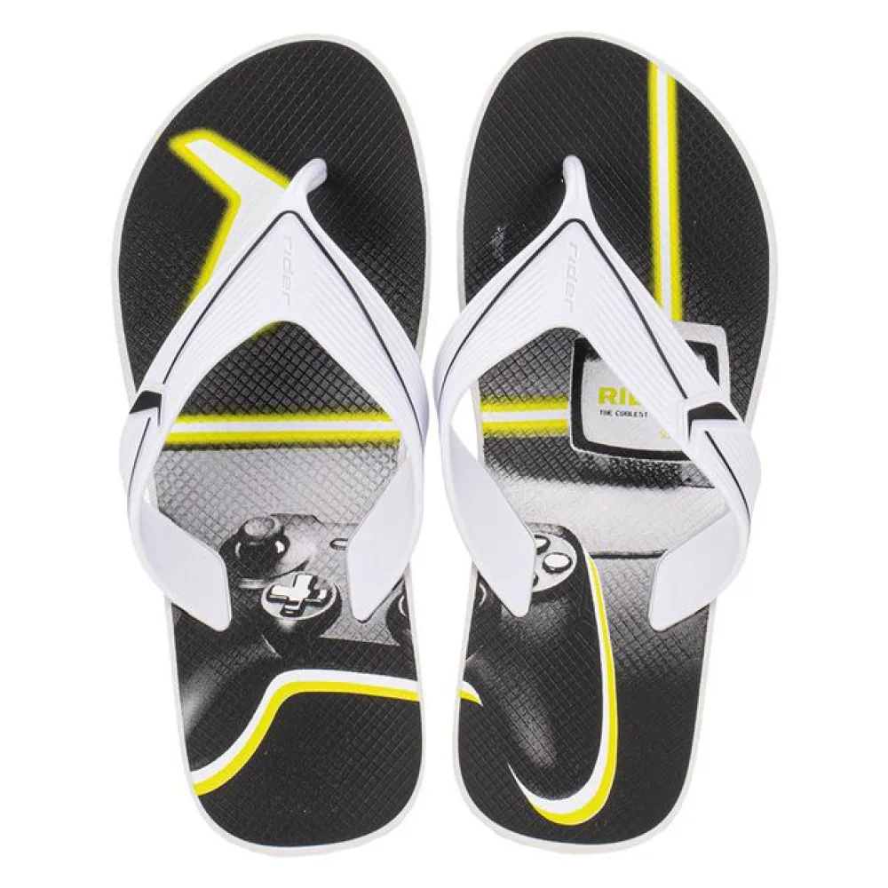 Chinelo Masculino Dash Rider 12471 BRANCO/PRETO 37/38