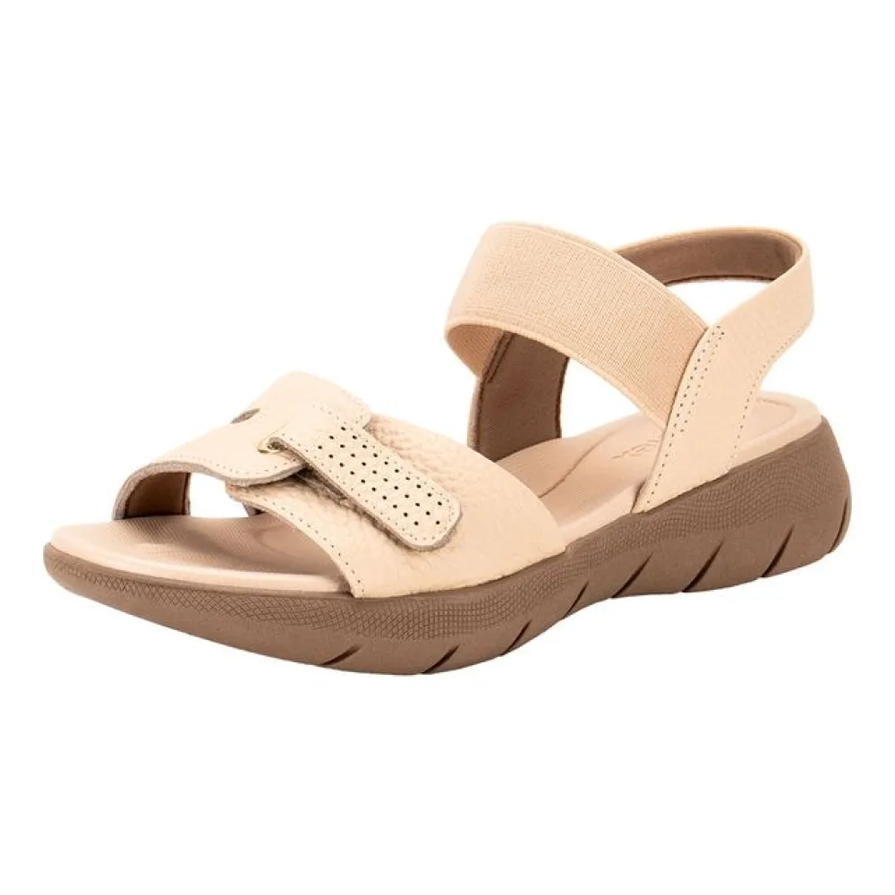 Sandália Feminina Flat Usaflex AL1402 BEGE 35