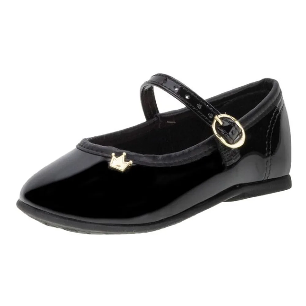 Sapatilha Infantil Feminina Molekinha - 21061029 VERNIZ/PRETO 17
