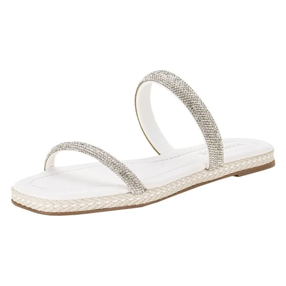 Tamanco Feminino Flat Via Marte 110006 BRANCO 34