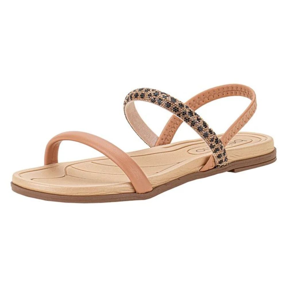 Sandália Feminina Flat Beira Rio 8507103 BRONZE 38