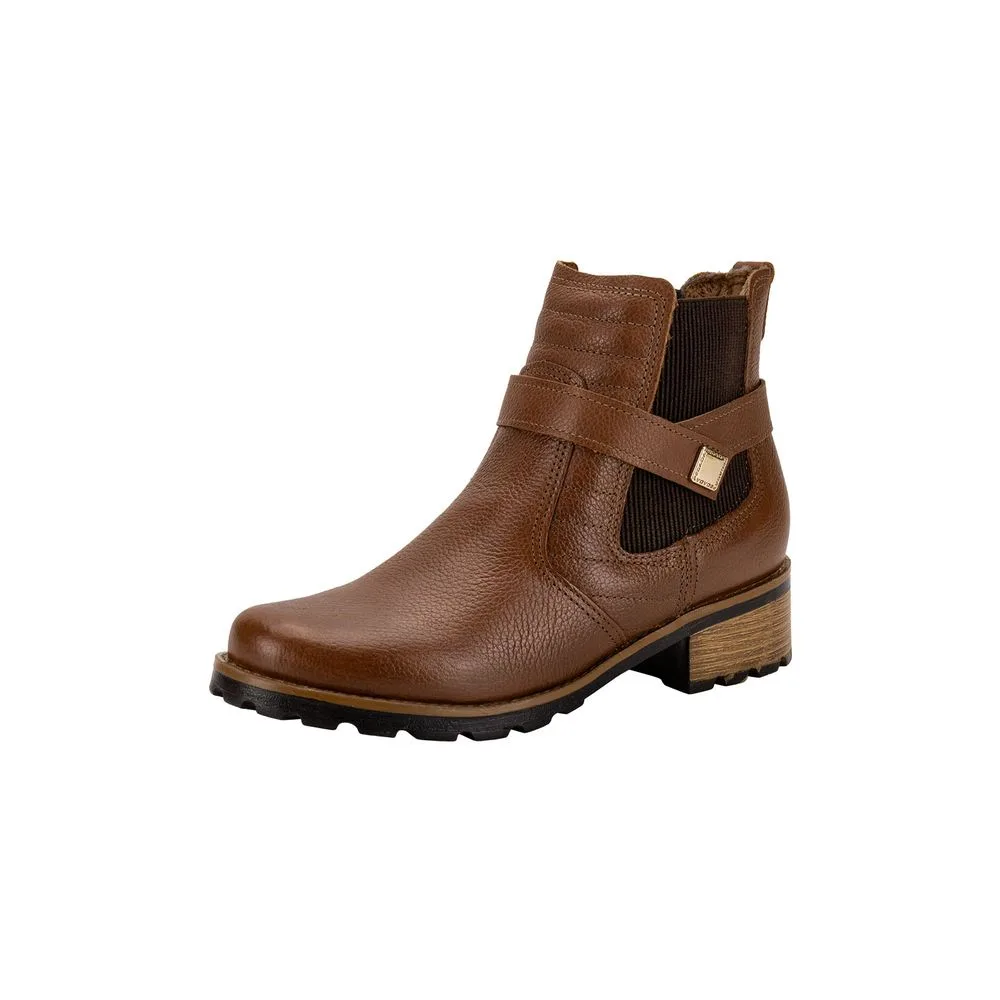 Bota Feminina Cano Baixo Pegada 281412 CARAMELO 39