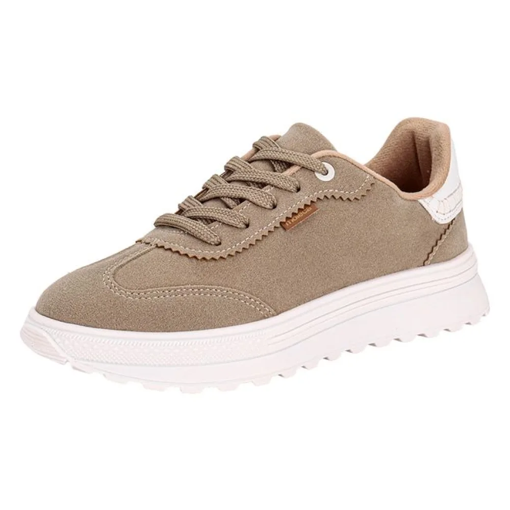 Tênis Feminino Casual Moleca 5809106 TAUPE 34