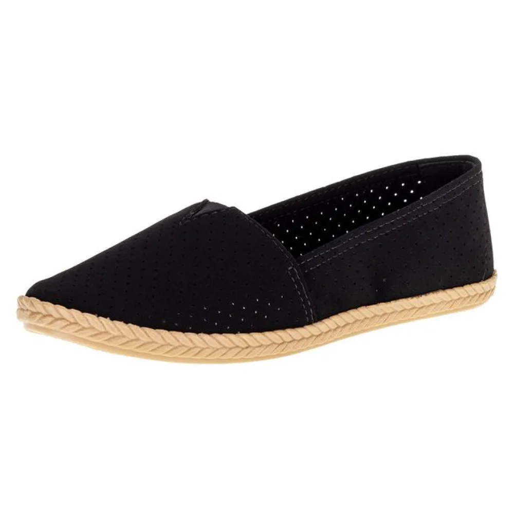 Sapatilha Feminina Alpargata Moleca - 5287200 PRETO/NOBUCK 34