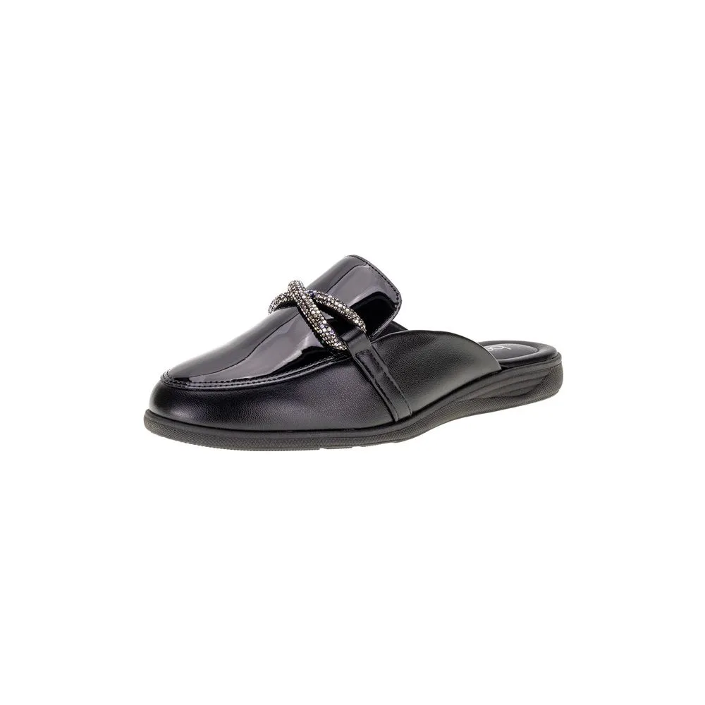Sapato Feminino Mule Beira Rio 4315101 VERNIZ/PRETO 34
