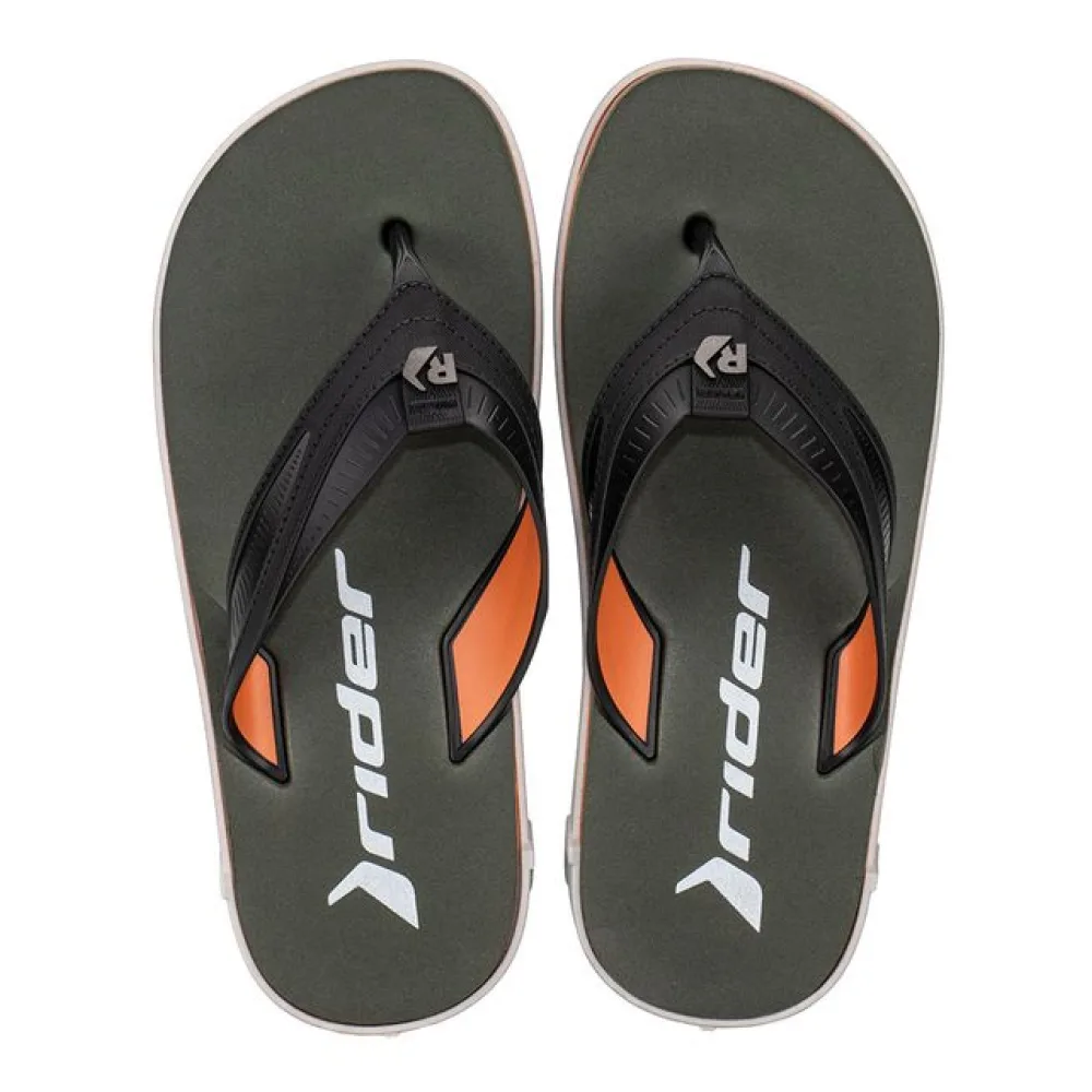 Chinelo Masculino RW Plus Rider 12425 PRETO/VERDE 37/38
