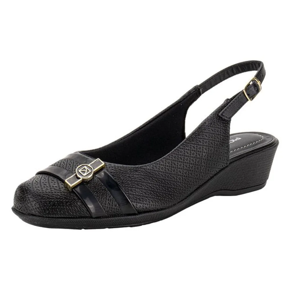 Sapato Feminino Anabela Piccadilly 143232 PRETO 34