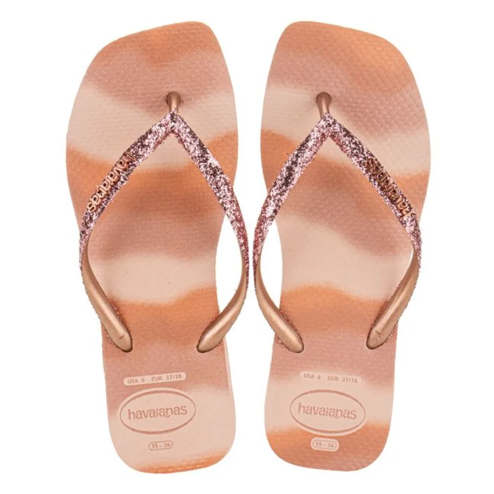 Chinelo Feminino Slim Square Glitter Party Havaianas 4149417 ROSA 33/34