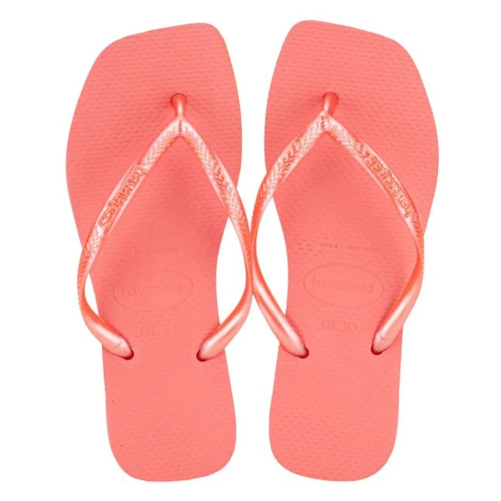Chinelo Feminino Slim Square Havaianas - 4148301 CORAL 33/34