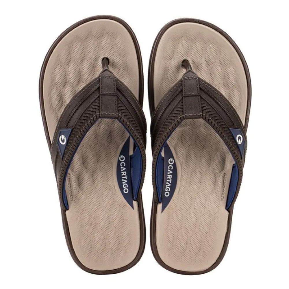Chinelo Masculino Malta VI Cartago 12496 CAFÉ/BEGE 37/38