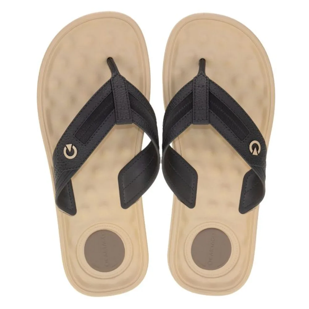 Chinelo Masculino Alabama Cartago - 11859 BEGE/PRETO 37/38