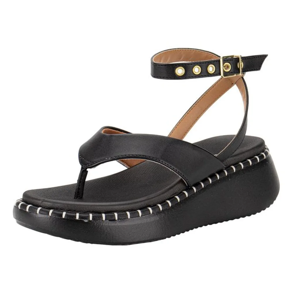 Sandália Feminina Anabela Vizzano 6519100 PRETO 34