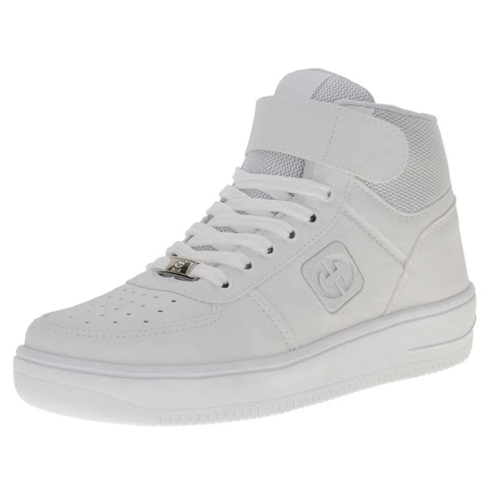Tênis Masculino Cano Alto Premium Ollie 417 BRANCO 38