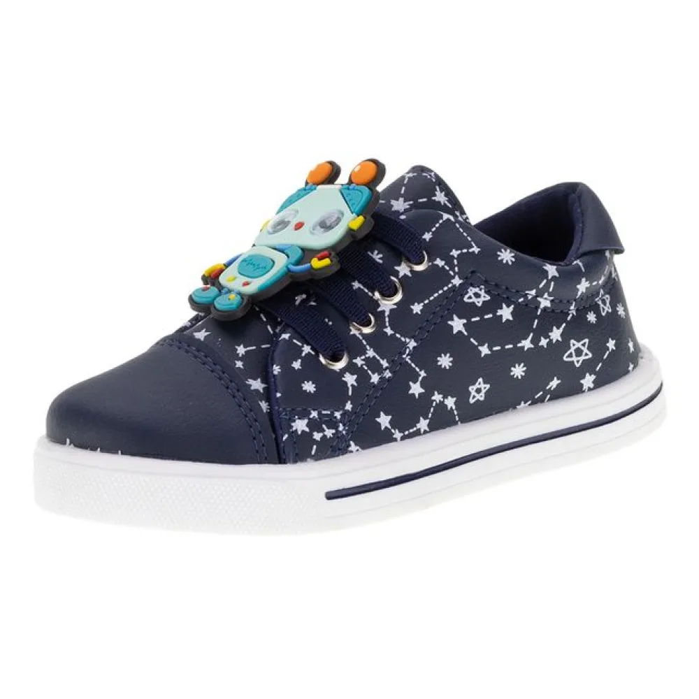 Tênis Infantil Masculino Lindo Jú - 15522 AZUL/BRANCO 01 23