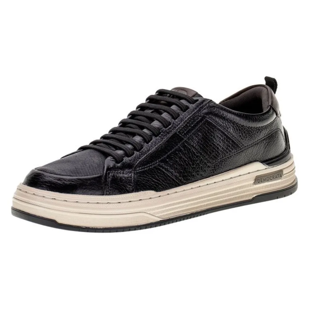 Sapatênis Masculino Denim Mike Democrata - 240601 PRETO 38