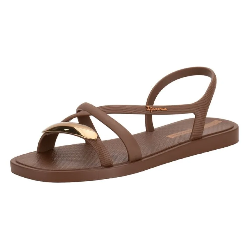 Sandália Feminina Flat Go Chic Ipanema 27350 CAFÉ 34
