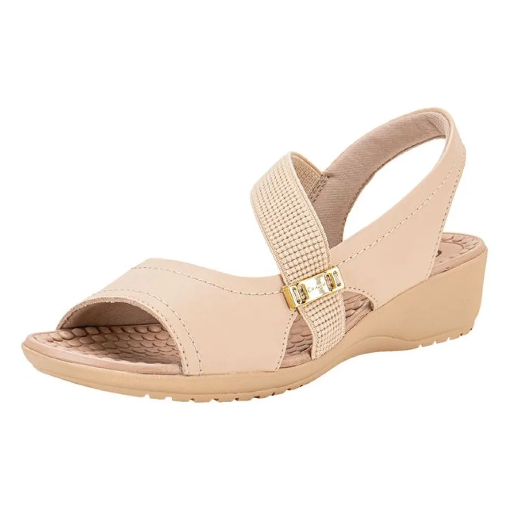 Sandália Feminina Flat Campesi CP081 BEGE 39