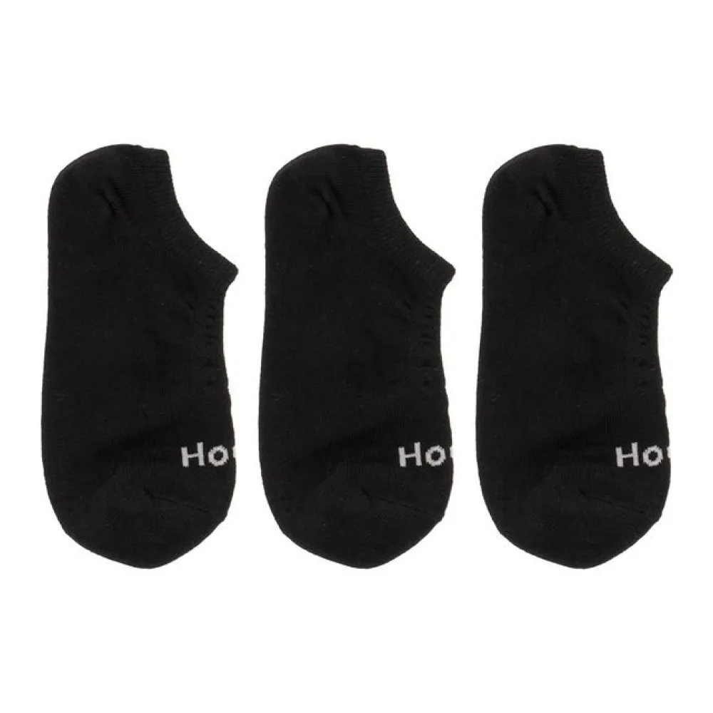 Kit Com 3 Pares de Meias Invisíveis Hoahi - 18034 PRETO 33/38