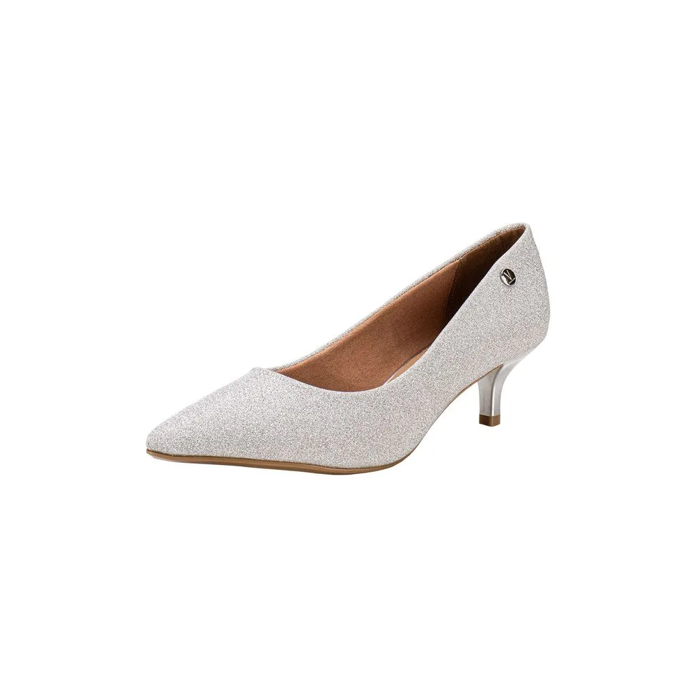 Sapato Feminino Salto Baixo Vizzano - 1122828 PRATA 02 34