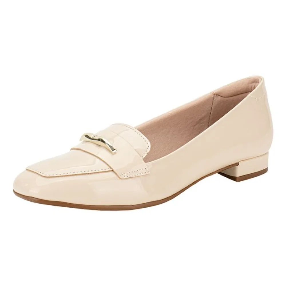 Sapato Feminino Salto Grosso Beira Rio 4318104 NATURAL 34