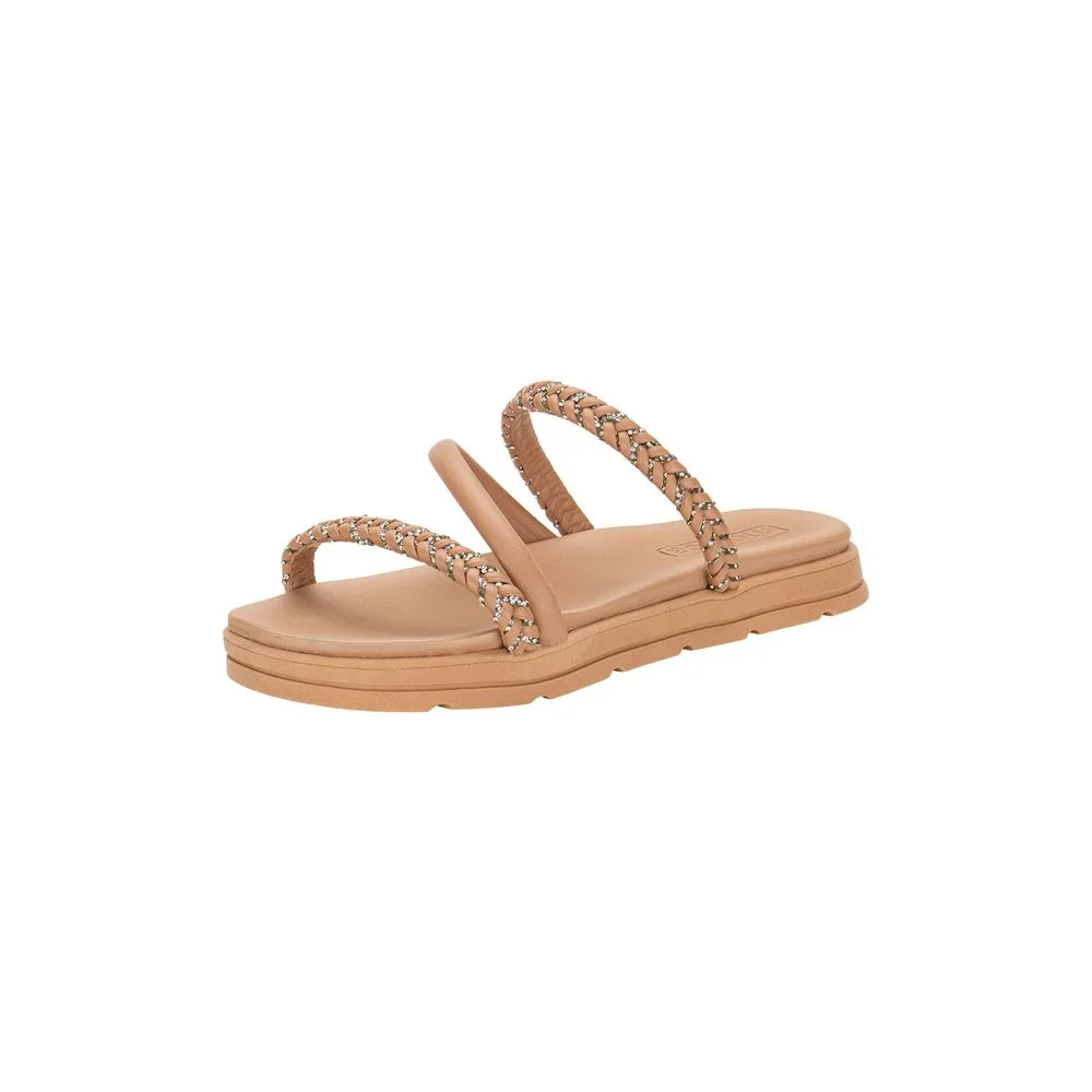 Tamanco Feminino Flat Moleca 5490114 BEGE 37
