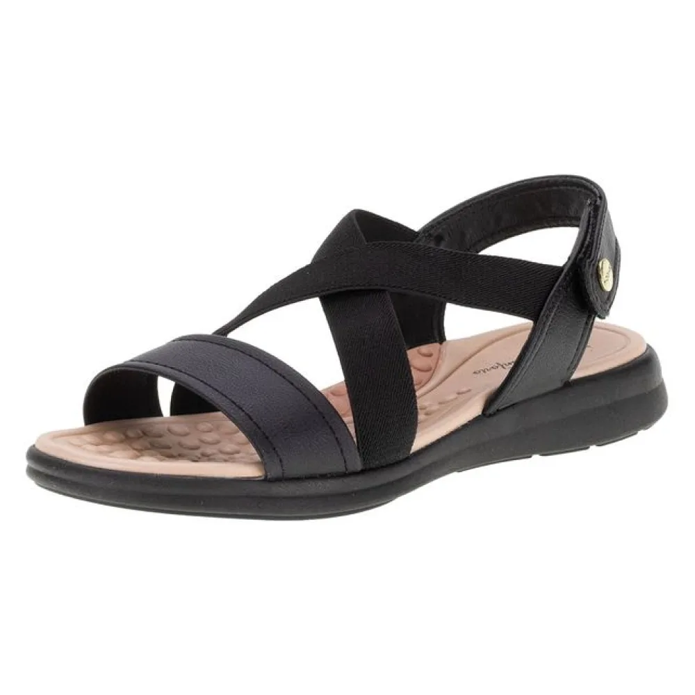 Sandália Feminina Salto Baixo Modare - 7174104 PRETO 34