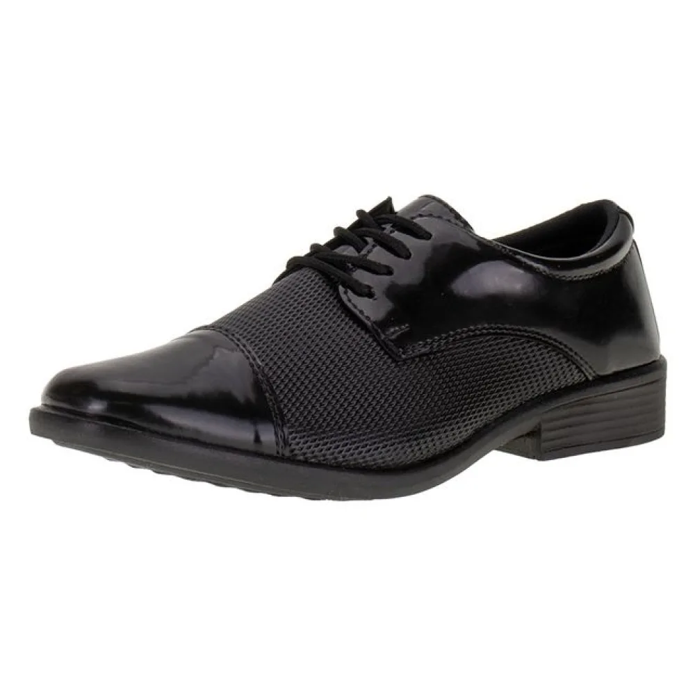 Sapato Infantil Social Polo Start - 801 VERNIZ/PRETO 31