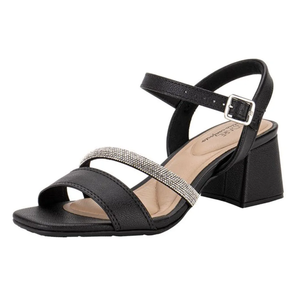 Sandália Feminina Salto Grosso Modare 7172123 PRETO 34
