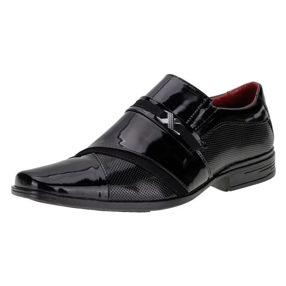 Sapato Masculino Social Bkarellus - 7038 VERNIZ/PRETO 37