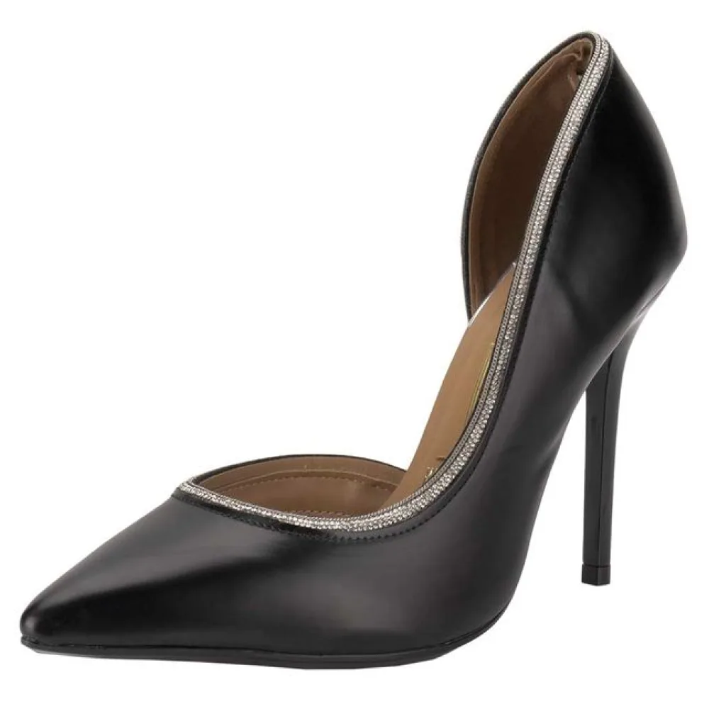 Scarpin Feminino Salto Fino Vizzano 1421110 PRETO 01 36