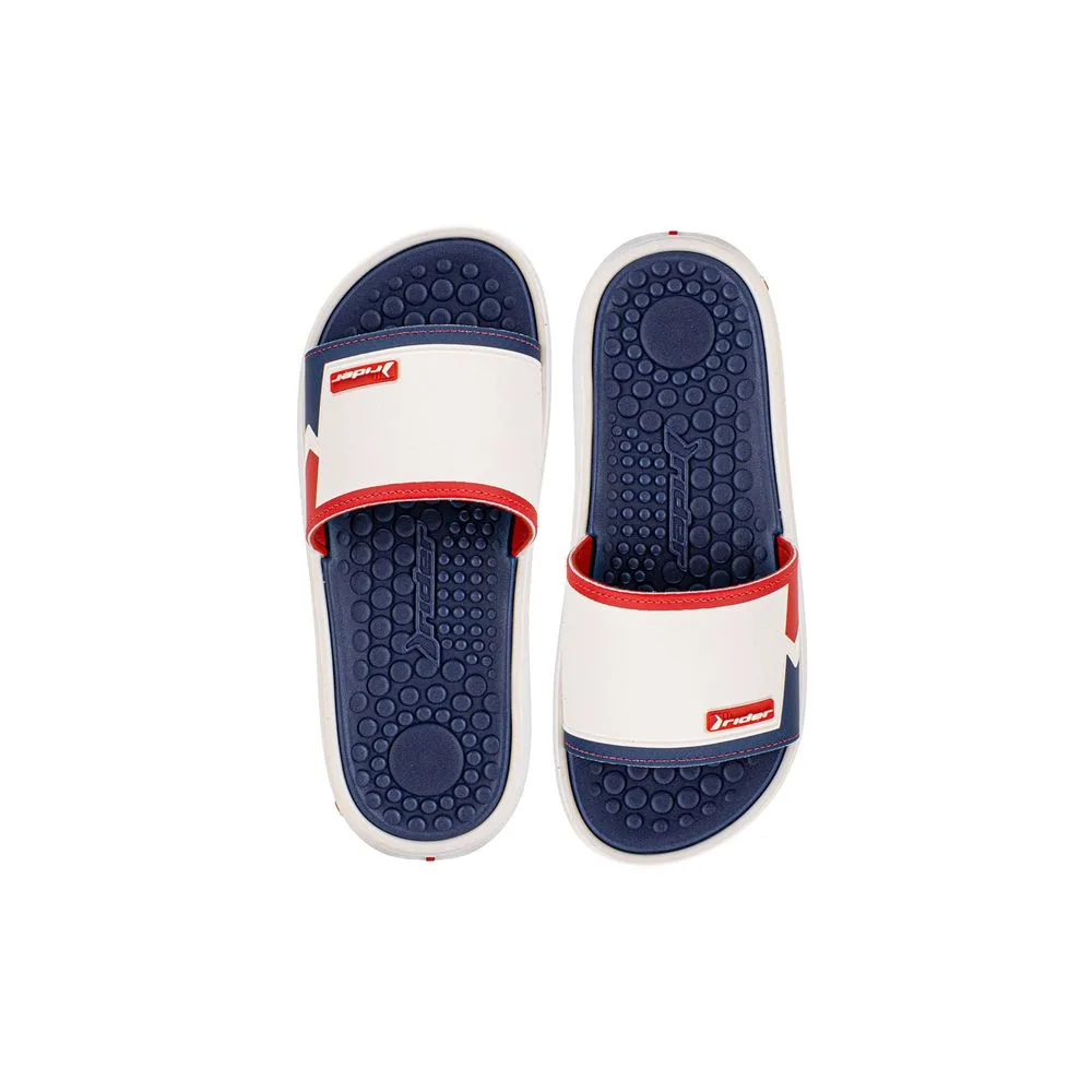 Chinelo Masculino Slide Pump II Rider 12424 BRANCO/AZUL 40
