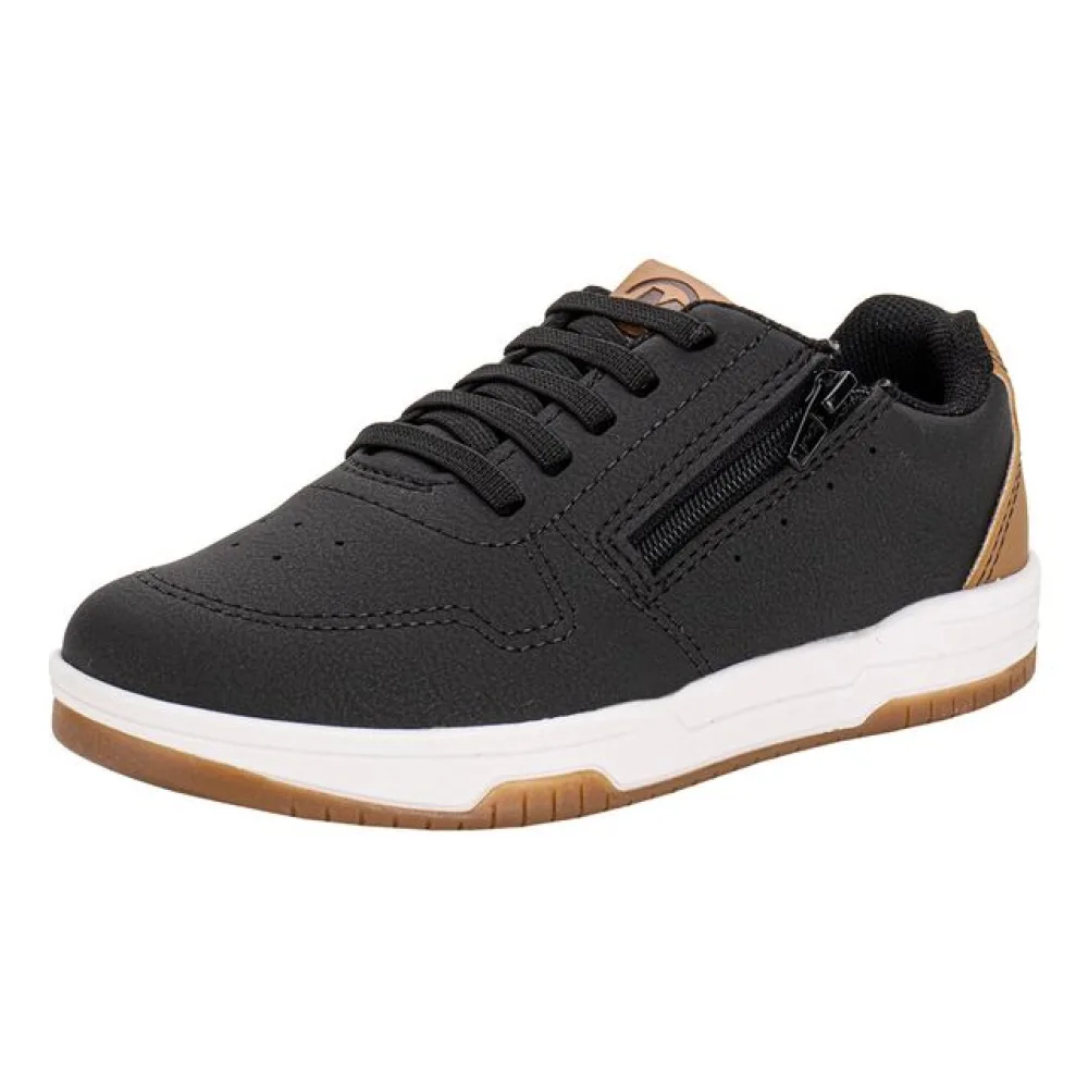 Sapatênis Infantil Masculino Molekinho 2852102 PRETO/CAFÉ 27