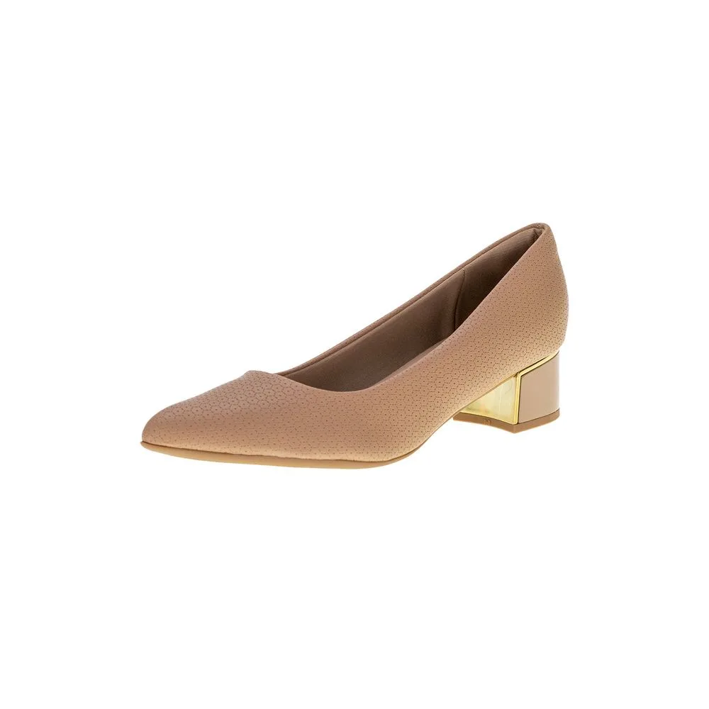 Sapato Feminino Salto Grosso Piccadilly - 739115 BEGE 38