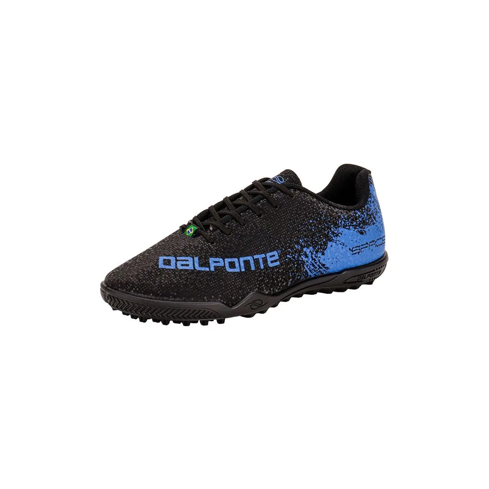 Chuteira Society Space Dalponte 1098 PRETO/AZUL 38
