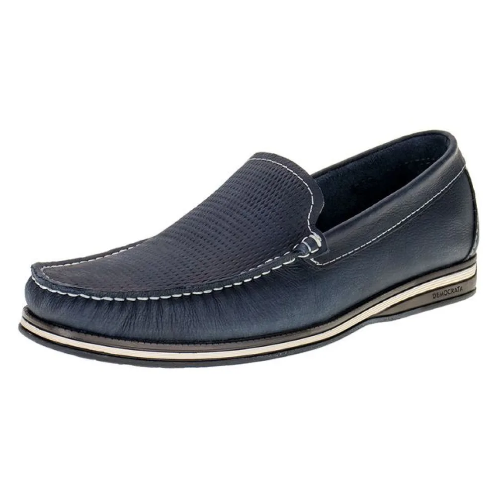 Mocassim Masculino Denim Flow Democrata - 135201 MARINHO 02 38
