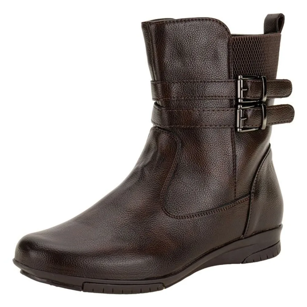 Bota Feminina Cano Baixo Mooncity 71147 CAFÉ 34