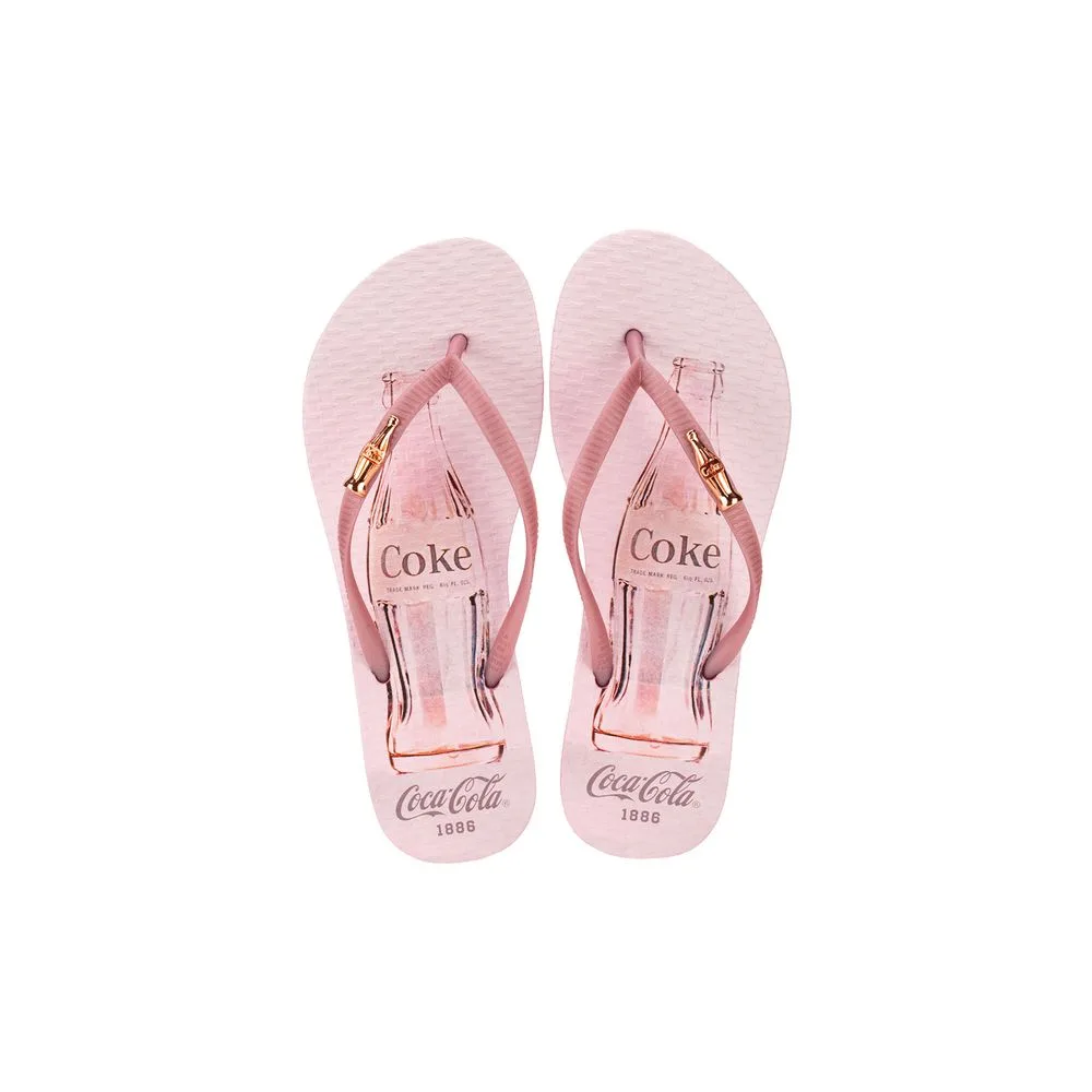 Chinelo Feminino Coke Japan Style Coca Cola CC3984 SALMÃO 33/34