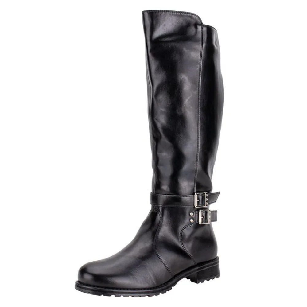 Bota Feminina Cano Alto Mooncity 72128 PRETO 34