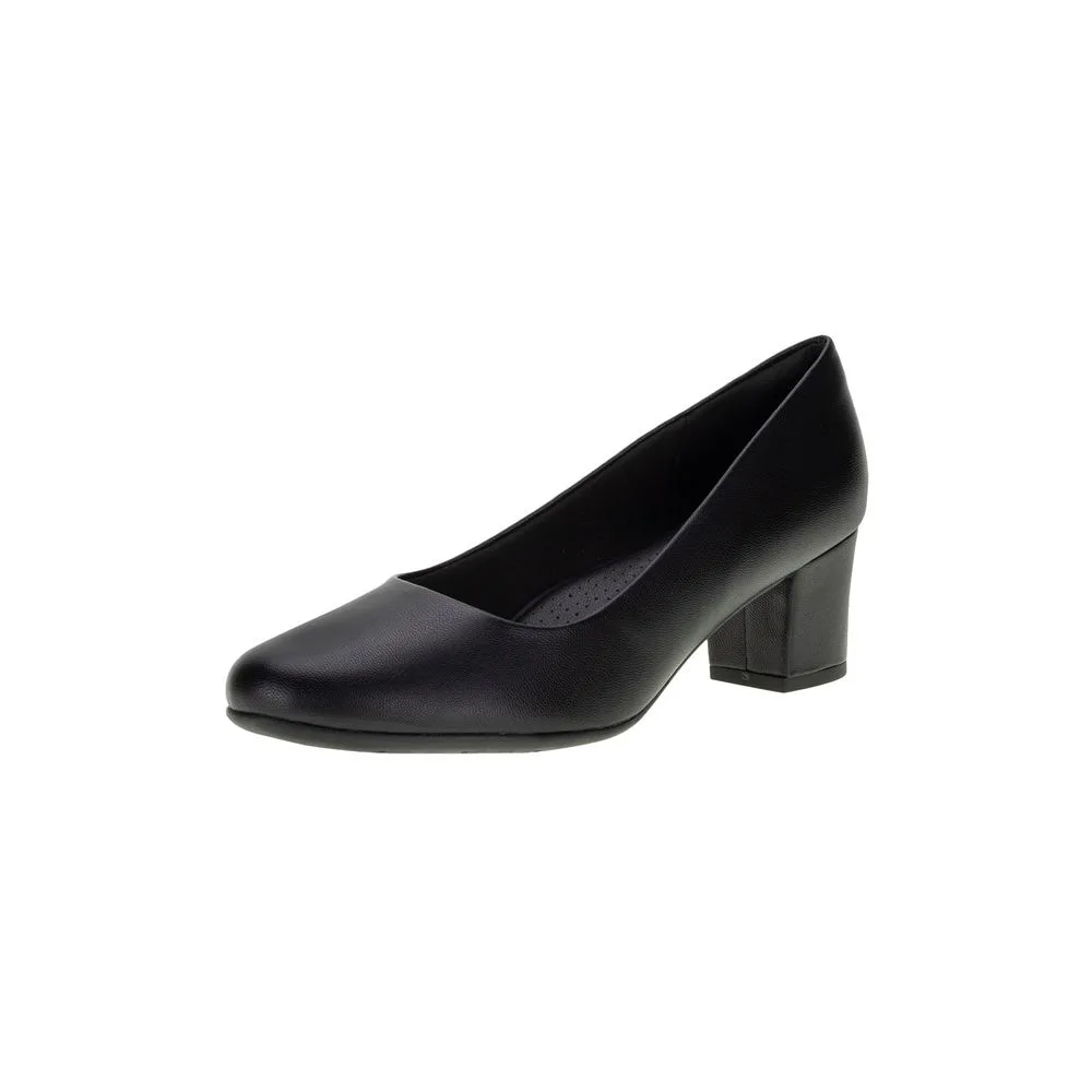 Sapato Feminino Salto Grosso Piccadilly - 110072 PRETO 01 34