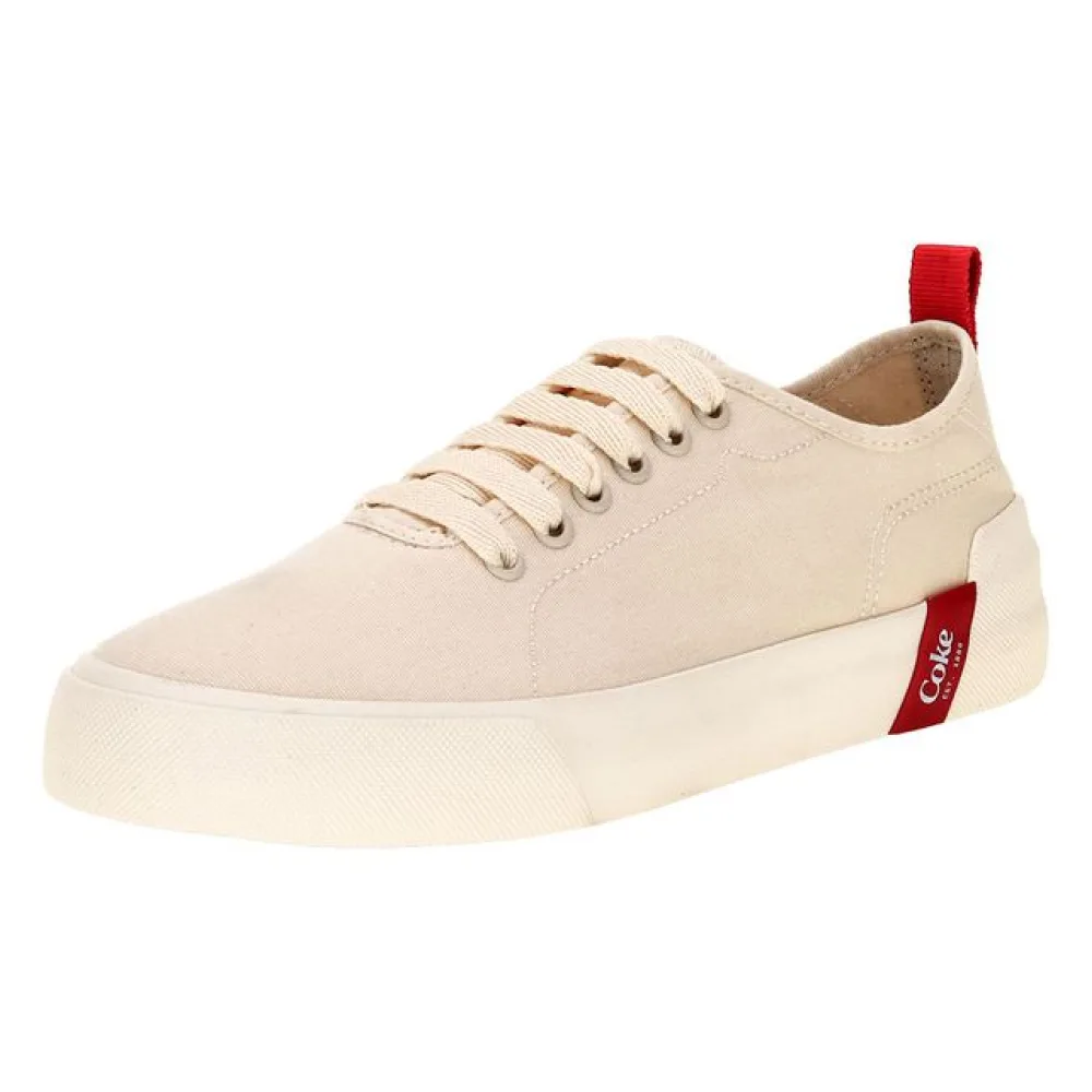 Tênis Masculino Charlotte Canvas Coca-Cola CC2404 NATURAL 37