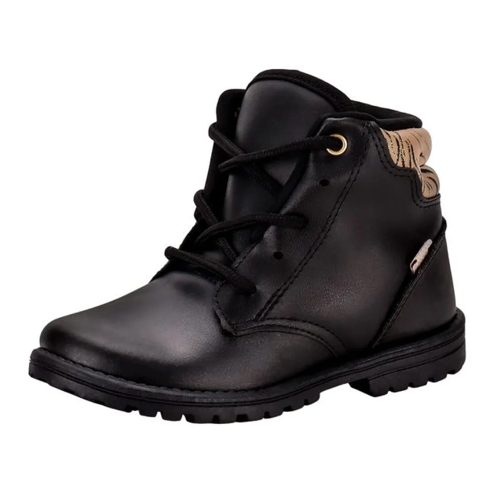 Bota Infantil Coturno Fashion Baby Kidy 0840091 PRETO 22