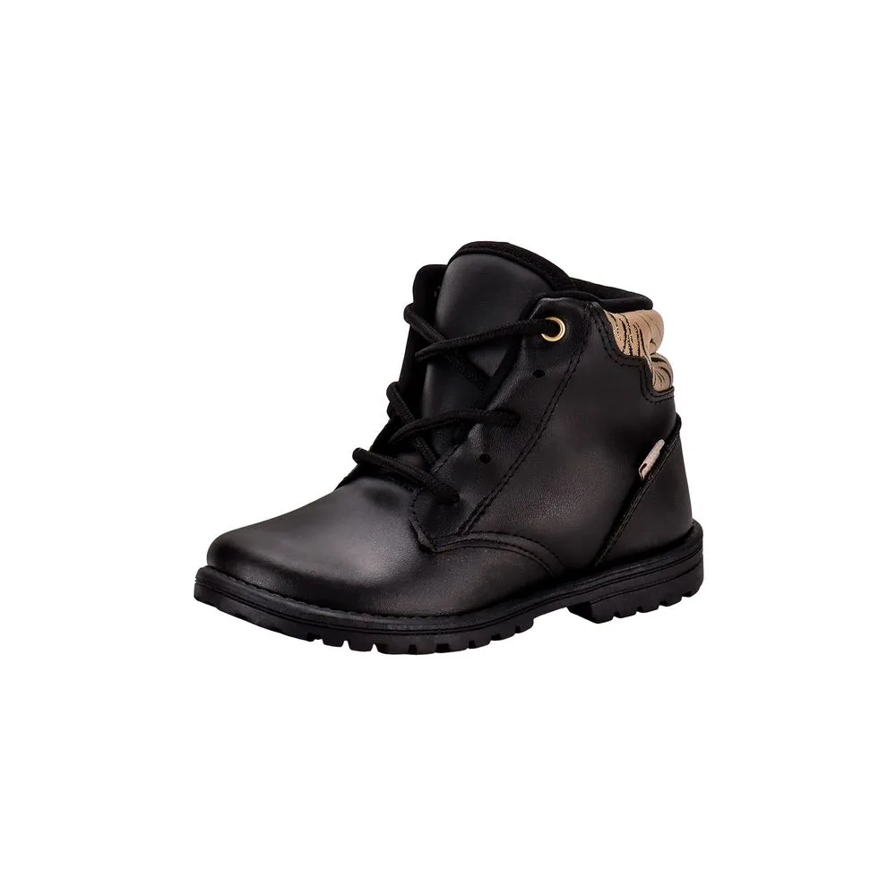Bota Infantil Coturno Fashion Baby Kidy 0840091 PRETO 22