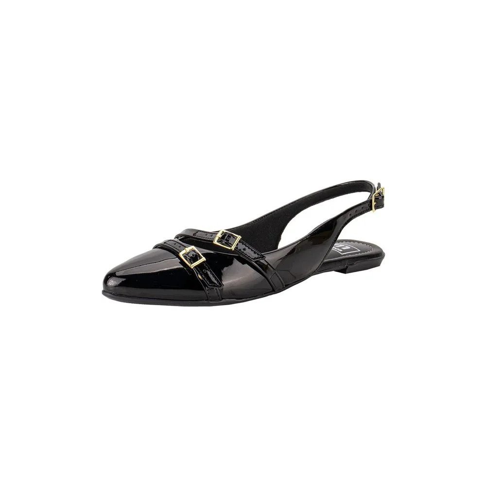 Sapato Feminino Mule Moleca 5444332 VERNIZ/PRETO 34