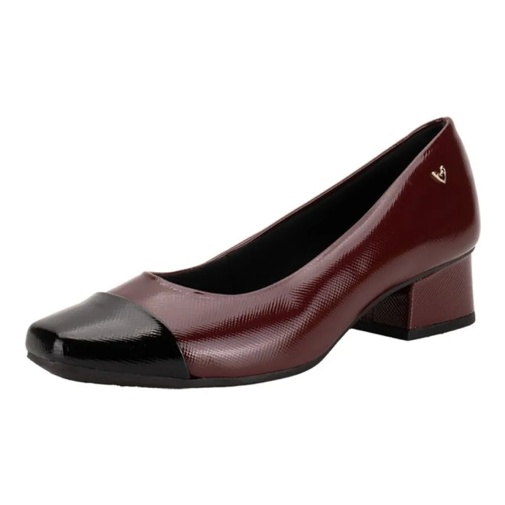 Sapato Feminino Salto Grosso Mississipi ME903 VINHO 35
