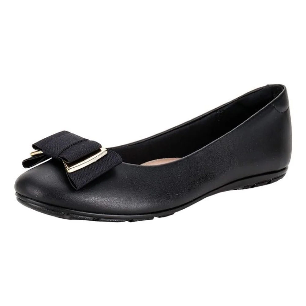 Sapatilha Feminina Flat Moleca 5800103 PRETO 01 34