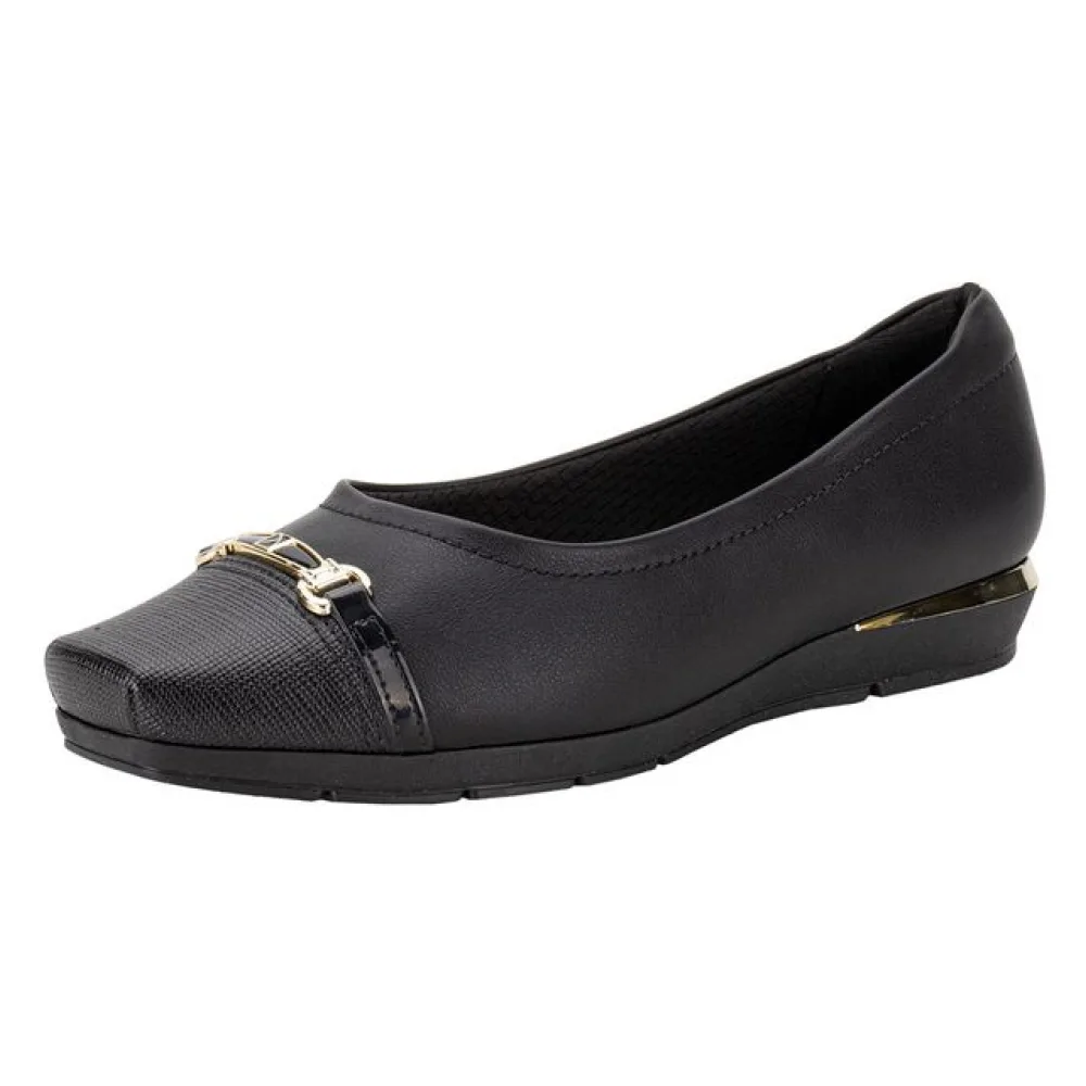 Sapato Feminino Anabela Piccadilly 147305 PRETO 01 35