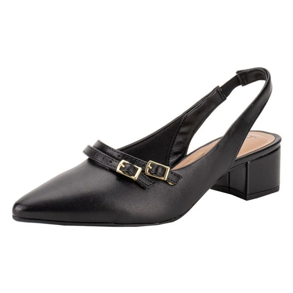 Sapato Feminino Salto Grosso Beira Rio 4182224 PRETO 34