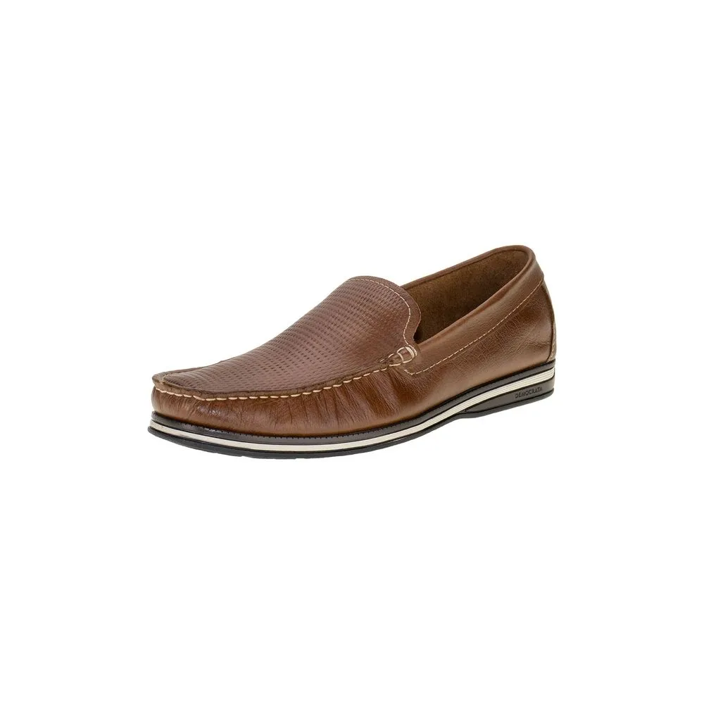 Mocassim Masculino Denim Flow Democrata - 135201 CARAMELO 01 38